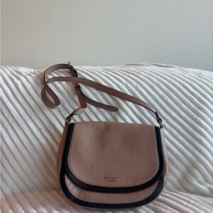 Kate Spade Black and Tan Leather Shoulder Bag